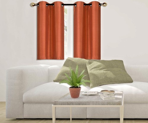 MODERN STYLISH WINDOW VALANCE SHORT CURTAIN DRAPERY FAUX SILK LIGHT WEIGHT N25 - Imagen 12 de 24