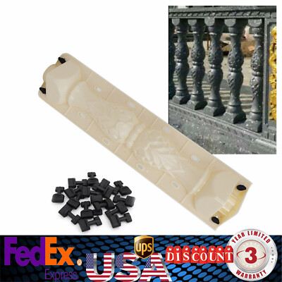 2Pcs Column Moulds Balustrade Molds DIY For Concrete Plaster Cement Casting 60cm