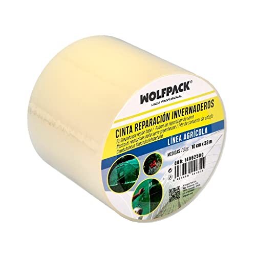 WOLFPACK LINEA PROFESIONAL Cinta Para Reparacion Invernaderos 10 cm. x 33 (Z8U)