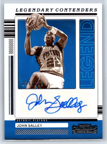2021-22 Panini Contenders John Salley Auto #/199 Legendary Contenders Autograph