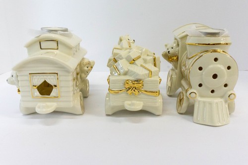 Mikasa Holiday Elegance Fine Porcelain 3 Piece Train Set New FK001/806 - Picture 6 of 23