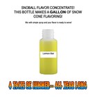 Lemon Bar Syrup Mix Snow Cone/ Shaved Ice Flavor Gallon Concentrate #1