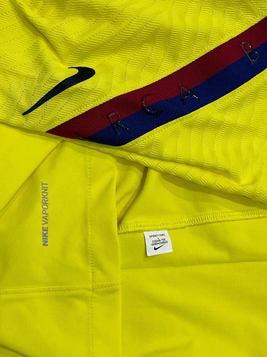 Shirt yellow L Nike Vaporknit FC Barcelona training player version
