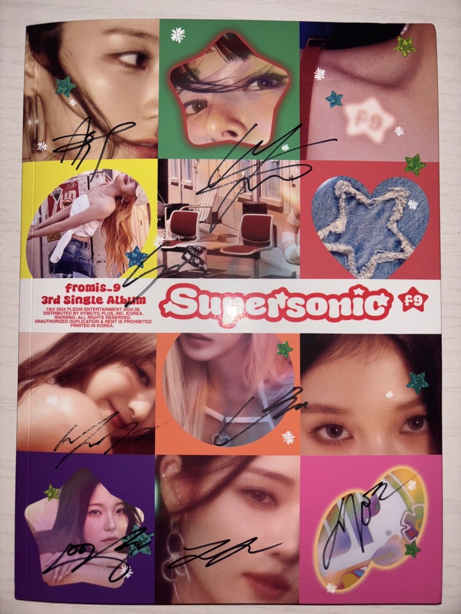 FROMIS_9 [Supersonic] All Member Autographed Signed Fromis 9