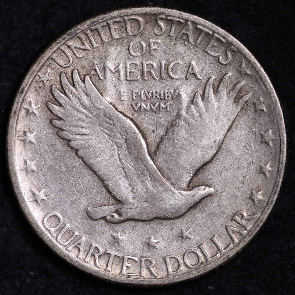 1926-S Standing Liberty Quarter CHOICE AU FREE SHIPPING E812 ACET - S - Image 2 of 2