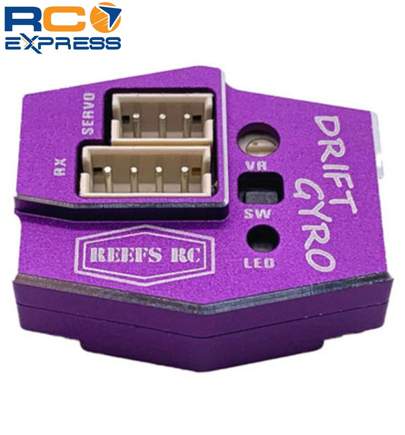 Gyro Pour Voiture RC Drift Reefs RC - Compatible 1/10 Et Mini - Couleur Violet