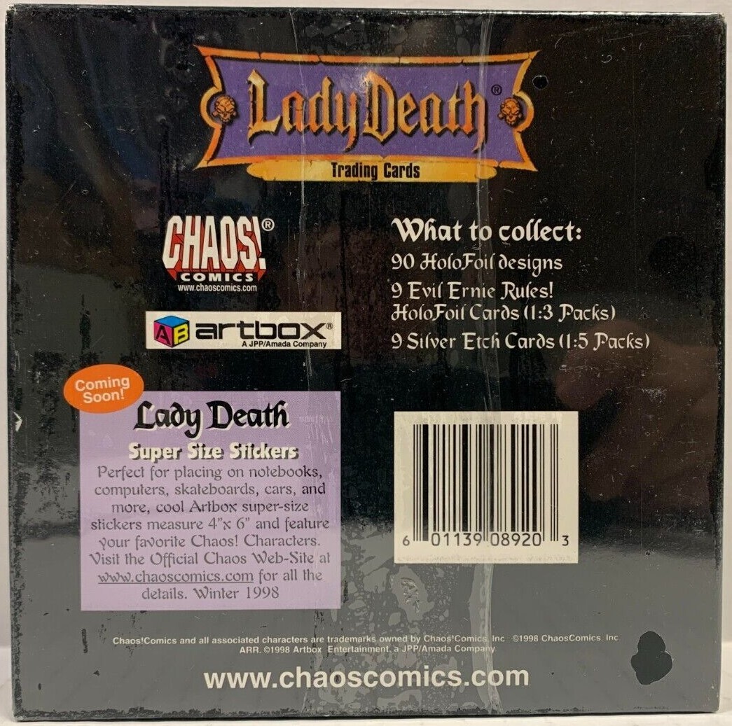 ARTBOX CHAOS COMICS LADY DEATH THE COVENANT TRADING CARD BOX NEW