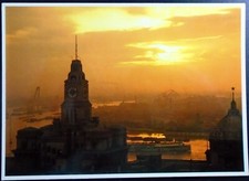 Morning View of Huangpu River, Shanghai Custom House, Shanghai, China