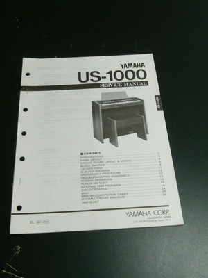 Yamaha Organ Keyboard US-1000 Service Repair Manual Schematics Parts