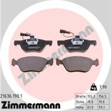 ZIMMERMANN Bremsbeläge vorne für Fiat Coupe Multipla Alfa Romeo Spider 156