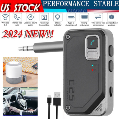 Wireless Bluetooth 5.3 Car Transmitter Receiver Adapter For TV 