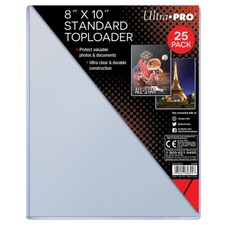 Pack of 25 Ultra Pro 8x10 Picture Photo Clear Hard Rigid Top Loaders New