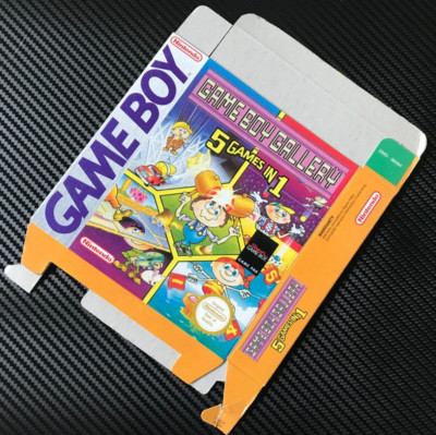 UNFOLDED ORIGINAL GAME BOY GALLERY NINTENDO GAMEBOY PROMO STORE DISPLAY BOX