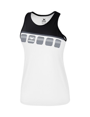 Erima 5-C Tank Top Function - white/black/dark grey /Gr: 42