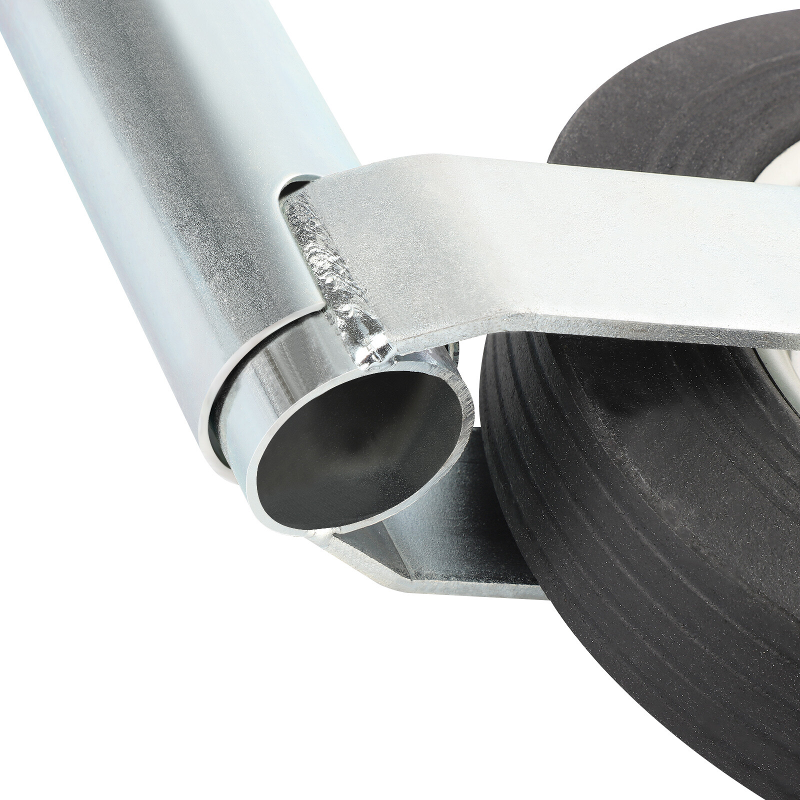 New Heavy Duty Caravan Jockey Wheel & Clamp 48MM Trailer Plastic Rim