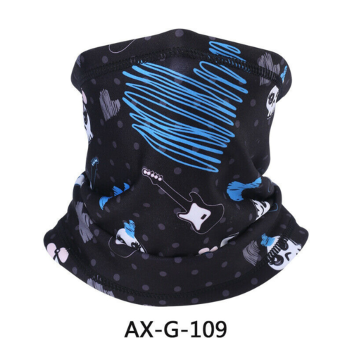 Skull Face Mask,Neck Gaiter Bandana Motorcycle Riding Ski Snow Fleece Halloween - Picture 20 of 33