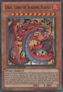 Uria, Lord of Searing Flames - LC02-EN001 - Ultra Rare - Limited Edition x3 - Ne