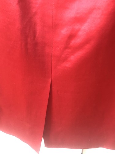 ESCADA Red wool silk blend Pencil skirt, fully lined, Sz 38 or sz 8 Germany NWOT - Picture 10 of 17
