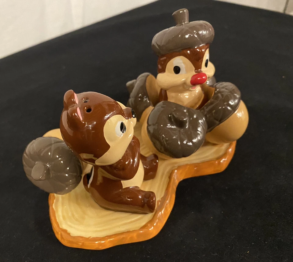 RARO Walt Disney WDCC Chip & Dale 3 Piezas Con Nueces Salero y Pimentero Coctelera #99261 Foto 4 de 4