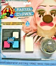 Funworld Pastel Clown 4 Piece Makeup Kit - With Water Activated Makeup Palette