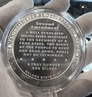 5oz GSM Second Amendment Right to Bear Arms BU Silver Round Coin in CAPSULE!