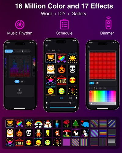 DIY 400 LEDs Lichtervorhang 300+ Modi Vorhang mit App Fernbedienung, Musik Sync - Bild 2 von 7