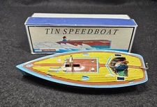 1999 Schylling Collector Series Tin Speedboat "Dragon Fly" Limited Edition