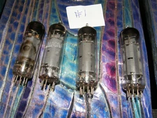 4 EL84 6BQ5 vacuum tubes Sencore tested England Great Britain + Magnavox