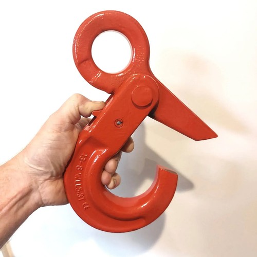 13mm Self Locking Winch Recovery Hook - Grade 80 - Red - 28000lb - Picture 2 of 2