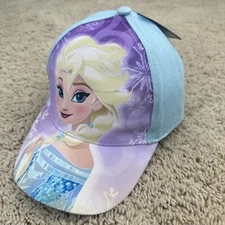 Disney Hat Elsa Youth Girls Strapback Baseball Cap 100% Cotton Kids Toddler NWT