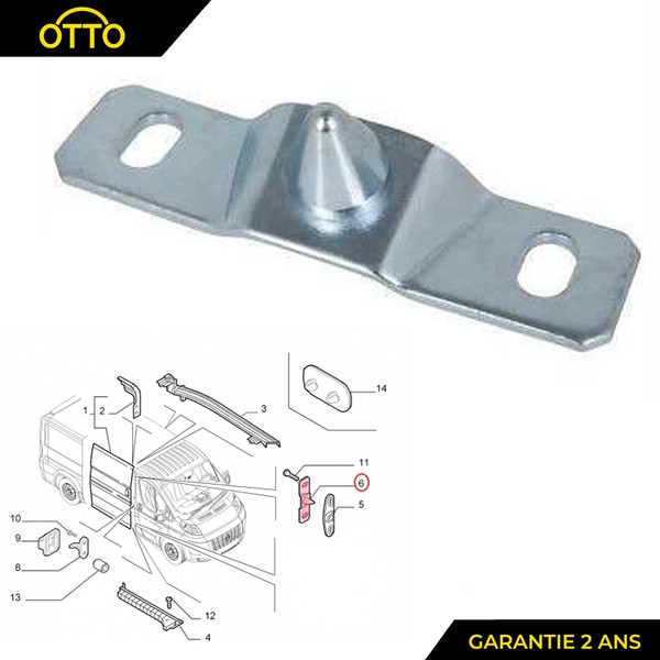 Achse Riegel TüR Verschiebbar Obere Nuckel Jumper Ducato Boxer 1313566080-image