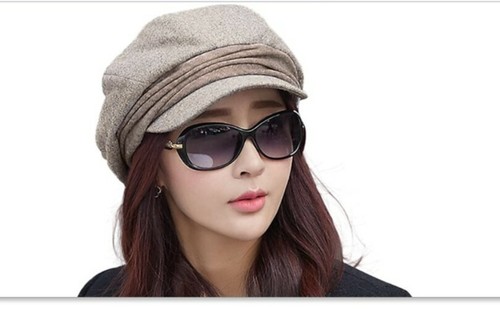 Comhats Wool Newsboy Cabbie Beret Cap 