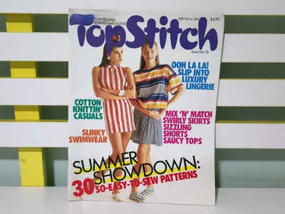 Top Stitch Magazine Issue No 10 w/ Pattern Block! Cotton Knittin Casuals & More!