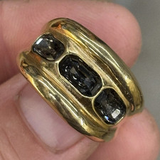 Authentic UNOde50 Bluemoon Three-Crystal Ring