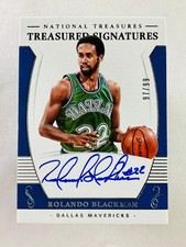 ROLANDO BLACKMAN 2018-19 Panini National Treasures Treasured  Auto 97/99