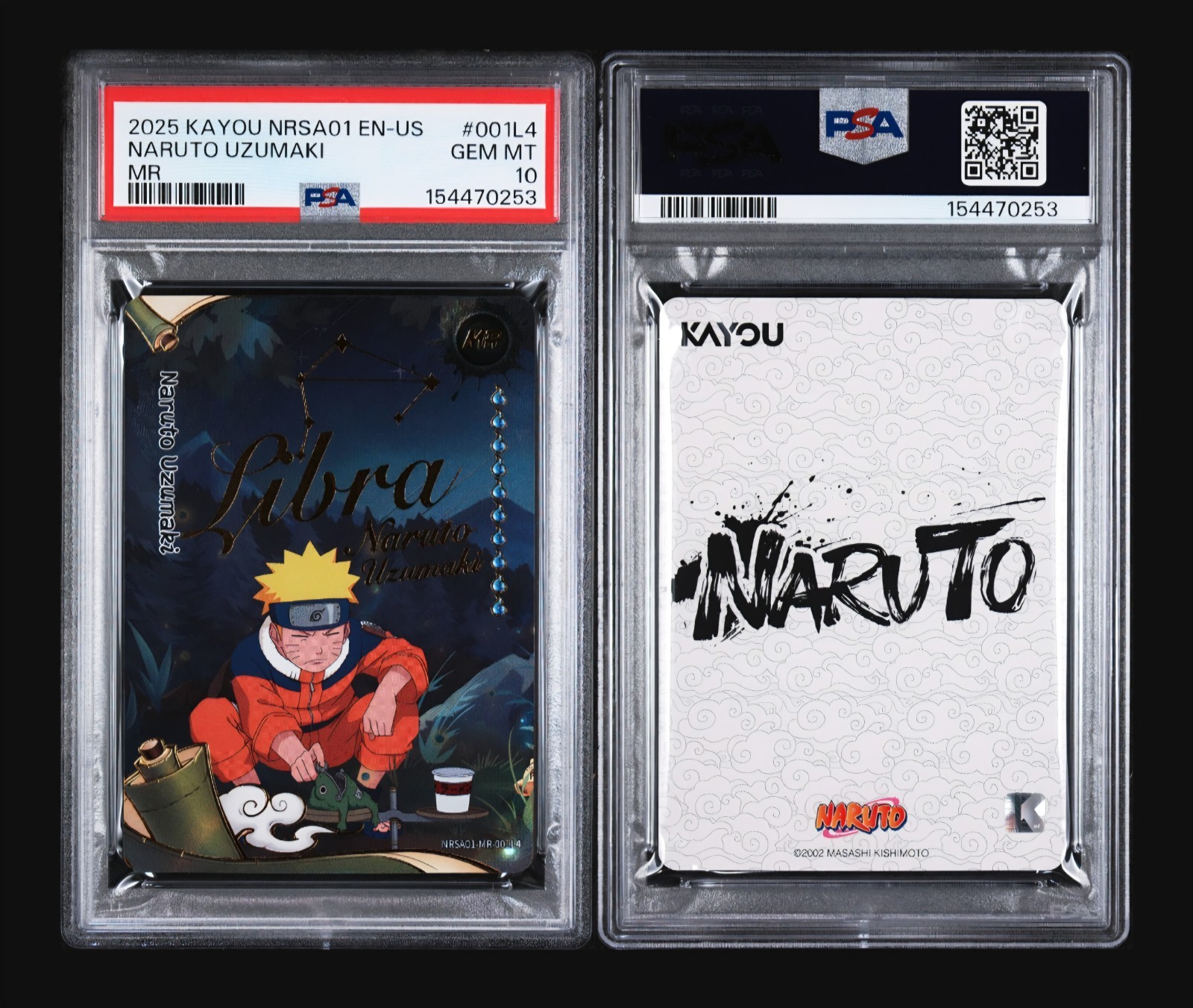 🌟 2025 KAYOU NARUTO  UZUMAKI MR HEAVEN SCROLL 001L4 ENGLISH GEM MINT PSA 10 🌟 view 3