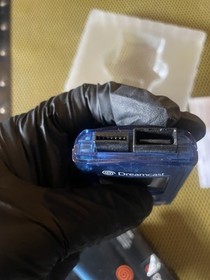 Sega Dreamcast VMU Blue CIB OEM Original Authentic Visual Memory Card