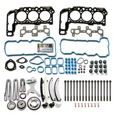 Timing Chain Kit W/ Cover Bolts Gasket Set For 05-09 Ram 1500 Liberty Dakota 3.7