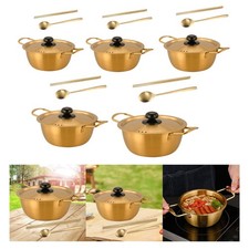 Korea Ramen Pot with Spoon and Chopsticks Sturdy Multipurpose Korean Instant