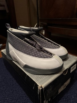 jordan 15 grey and white