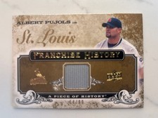 2008 Upper Deck ALBERT PUJOLS - A Piece of History Copper /99 HOF Cardinals