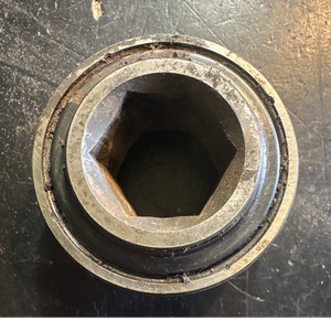 Case IH Combine Spreader Shaft Bearing #195293C91 (1) used