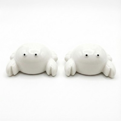 Bonie Bliss 2 Pack Toilet Bolt Caps, Ceramic White Cute Crab, Decorative Bath...