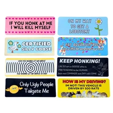 10PC Funny Car Bumper Magnets | Magnetic Auto Bumpers Magnet Decals for Car