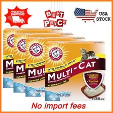 4 pack ARM  HAMMER Multi-Cat Clumping Litter 99.9 Dust Free Scented Cat Litter