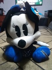 Minnie Mouse Steamboat Willie Large HEAD Plush BLUE/Black/White 18'' NEW. RARE