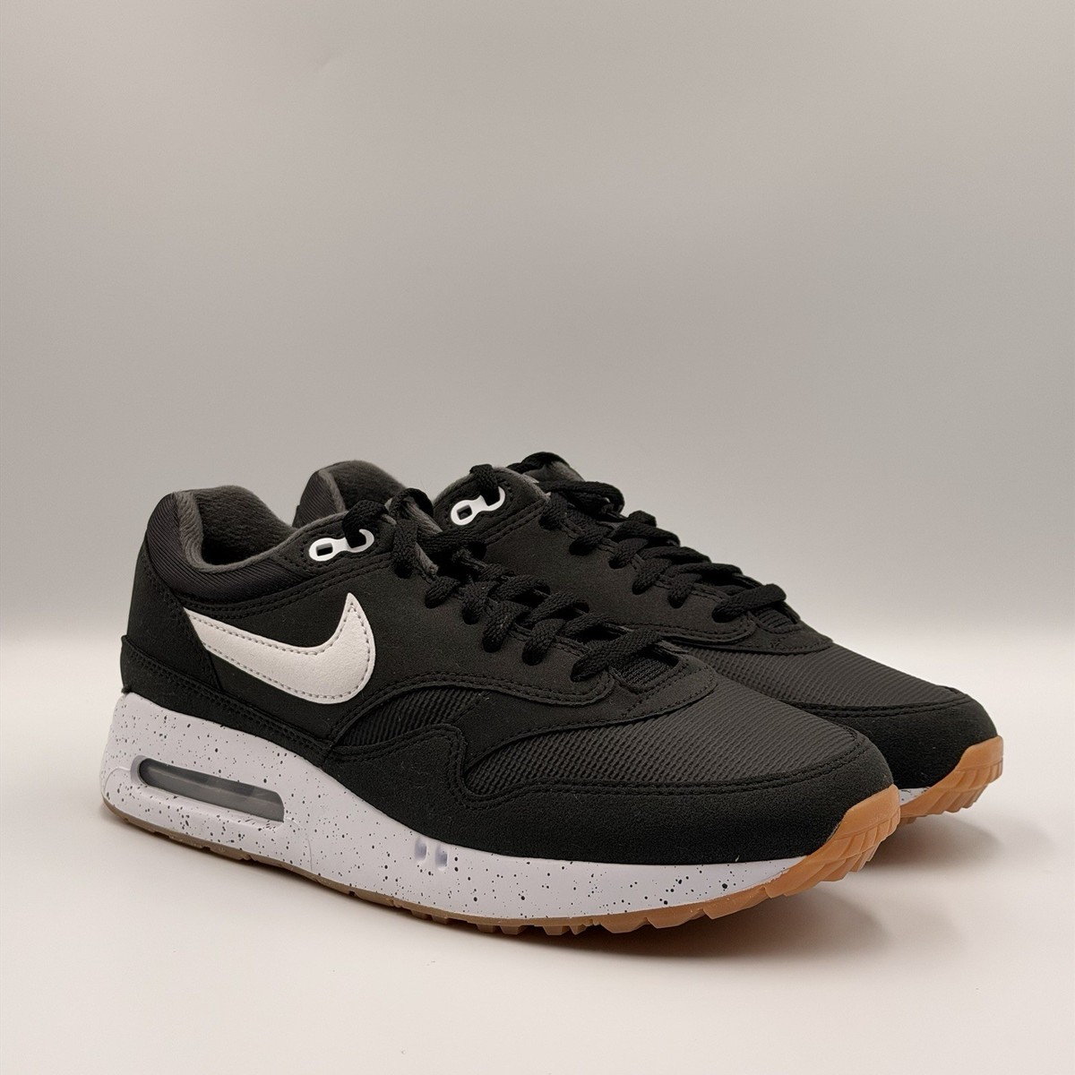 Mens Size 7.5 Nike Air Max 1 '86 OG Golf Big Bubble Black White