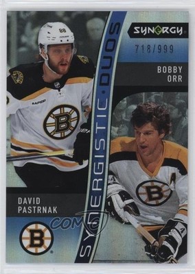 2023 Synergy Synergistic Duos Star-Legend /999 David Pastrnak Bobby Orr HOF 0xd7