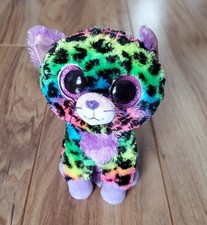 Ty Beanie Boo Justice Exclusive Trixie The Leopard Neon Spotted 6"
