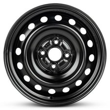 One 15 Inch Steel Black Steel Wheel For 2011-2020 Toyota Yaris 4x100 15x5.5 R796